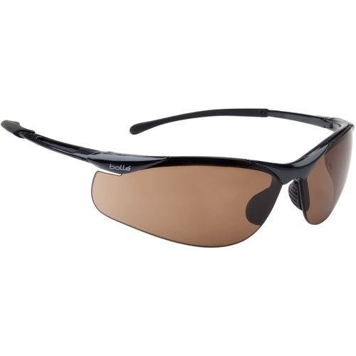 WORKWEAR, SAFETY & CORPORATE CLOTHING SPECIALISTS - CONTOUR Dark Gun Frame PLATINUM AS/AF Bronze Lens - Spectacles