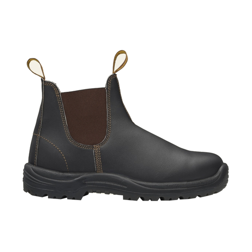 WORKWEAR, SAFETY & CORPORATE CLOTHING SPECIALISTS - 172 - XTREME SAFETY - Brown premium oil tanned leather elastic side boot - v cut