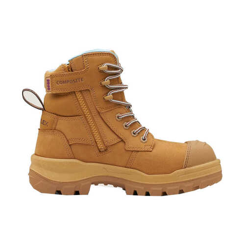 WORKWEAR, SAFETY & CORPORATE CLOTHING SPECIALISTS - 8860 - RotoFlex - Womens Wheat water-resistant nubuck 150mm zip side safety boot