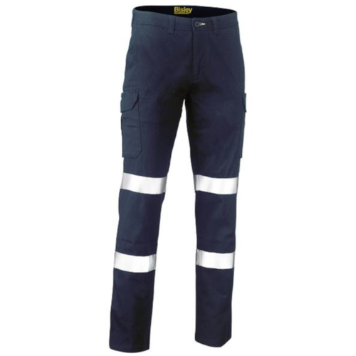 WORKWEAR, SAFETY & CORPORATE CLOTHING SPECIALISTS - TAPED BIOMOTION STRETCH COTTON DRILL CARGO PANTS