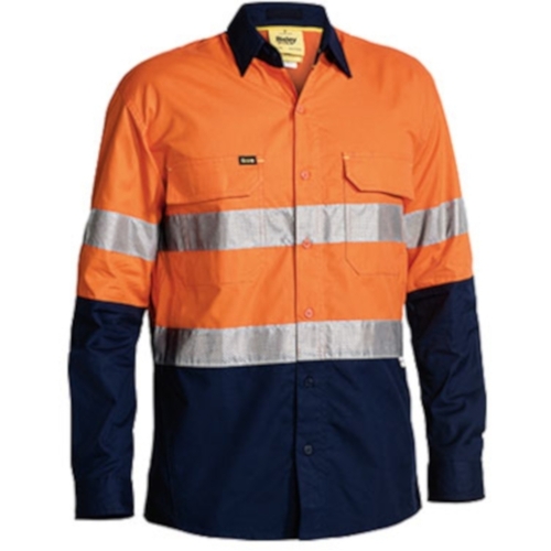 WORKWEAR, SAFETY & CORPORATE CLOTHING SPECIALISTS - 3M Taped X Airflow™ Ripstop Hi Vis Shirt - Long Sleeve