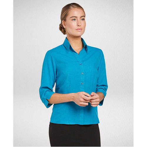 WORKWEAR, SAFETY & CORPORATE CLOTHING SPECIALISTS - Climate Smart - Semi Fit 3/4 Sleeve Blouse