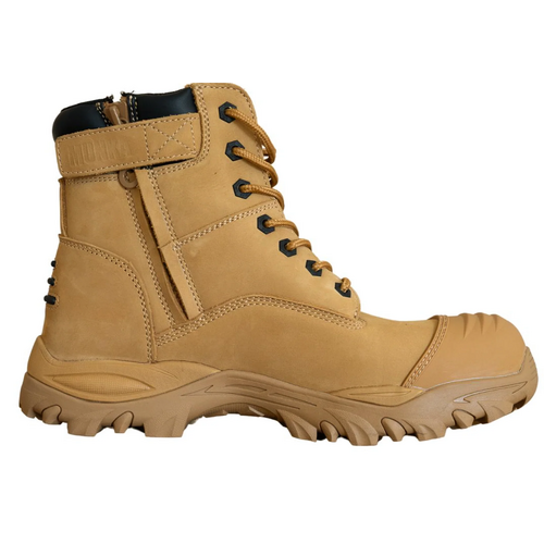 WORKWEAR, SAFETY & CORPORATE CLOTHING SPECIALISTS - Munka Zebu Lace Up Zip Side Safety Boot