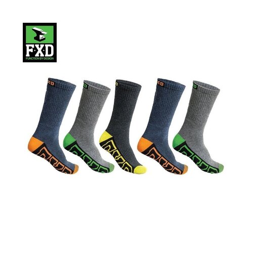 WORKWEAR, SAFETY & CORPORATE CLOTHING SPECIALISTS - FXD Long Sox - 5 pack