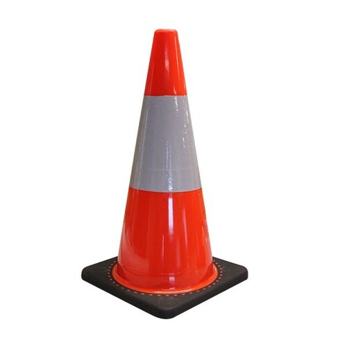 WORKWEAR, SAFETY & CORPORATE CLOTHING SPECIALISTS - 700mm Orange Reflective Traffic Cone