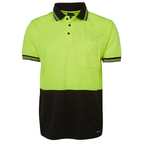 WORKWEAR, SAFETY & CORPORATE CLOTHING SPECIALISTS - JB's Hi Vis Short Sleeve Traditional Polo