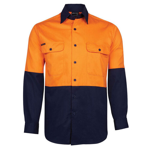 WORKWEAR, SAFETY & CORPORATE CLOTHING SPECIALISTS - JB's Hi Vis Long Sleeve 150G Shirt
