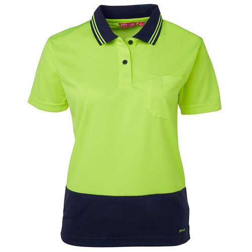 WORKWEAR, SAFETY & CORPORATE CLOTHING SPECIALISTS - JB's Ladies Hi Vis Short Sleeve Comfort Polo
