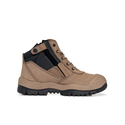 WORKWEAR, SAFETY & CORPORATE CLOTHING SPECIALISTS - ZipSider Boot w/ Scuff Cap - Stone