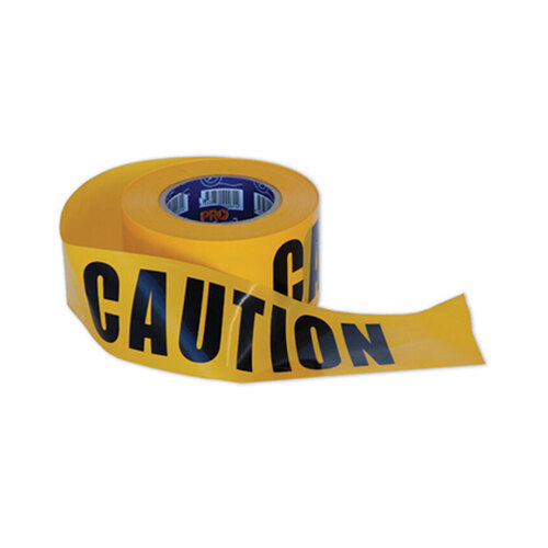 WORKWEAR, SAFETY & CORPORATE CLOTHING SPECIALISTS - Barricade Tape - 100m x 75mm CAUTION Print