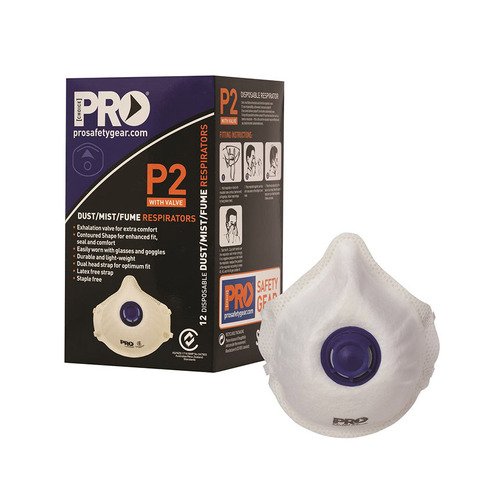 WORKWEAR, SAFETY & CORPORATE CLOTHING SPECIALISTS - P2 with Valve Respirators - Box of 12