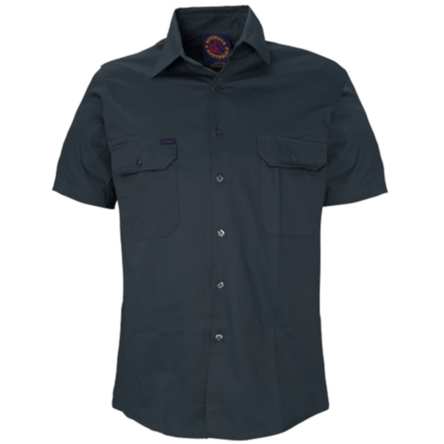 WORKWEAR, SAFETY & CORPORATE CLOTHING SPECIALISTS - Open Front Shirt - Short Sleeve