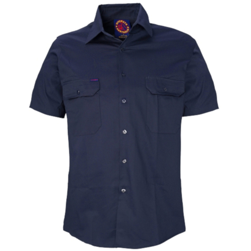 WORKWEAR, SAFETY & CORPORATE CLOTHING SPECIALISTS - Open Front Shirt - Short Sleeve