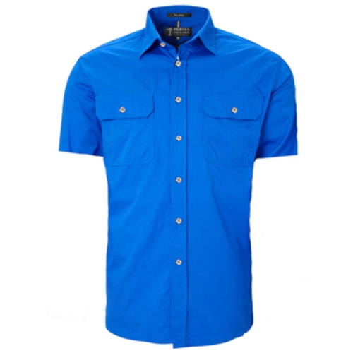 WORKWEAR, SAFETY & CORPORATE CLOTHING SPECIALISTS - Men's Pilbara Shirt - Open Front - Short Sleeve