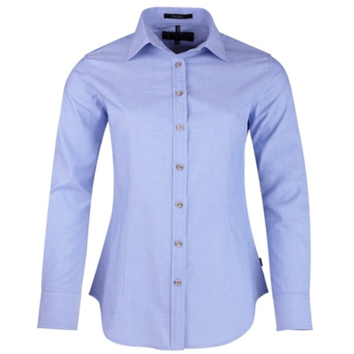 WORKWEAR, SAFETY & CORPORATE CLOTHING SPECIALISTS - Pilbara Ladies Chambray Long Sleeve Shirt