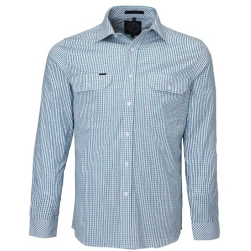 WORKWEAR, SAFETY & CORPORATE CLOTHING SPECIALISTS - Pilbara Men's Long Sleeve Shirt - Double Pockets