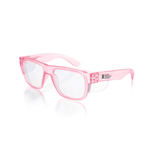 WORKWEAR, SAFETY & CORPORATE CLOTHING SPECIALISTS - FPC100 Fusions Pink Frame/Clear UV400 Lens