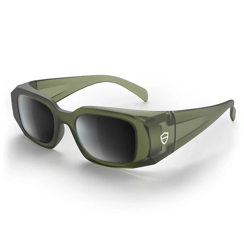 WORKWEAR, SAFETY & CORPORATE CLOTHING SPECIALISTS - Auras Matte Moss Green Frame Grey Polarised Lens