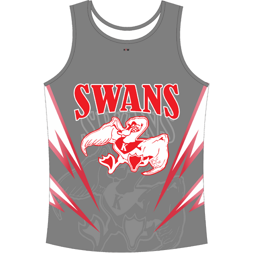 WORKWEAR, SAFETY & CORPORATE CLOTHING SPECIALISTS - Kids Sublimated Singlet - Grey