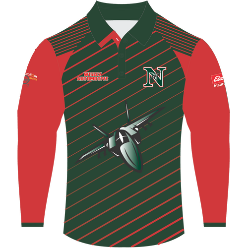 WORKWEAR, SAFETY & CORPORATE CLOTHING SPECIALISTS - Northerners Sublimated Long Sleeve Playing Shirts - Green