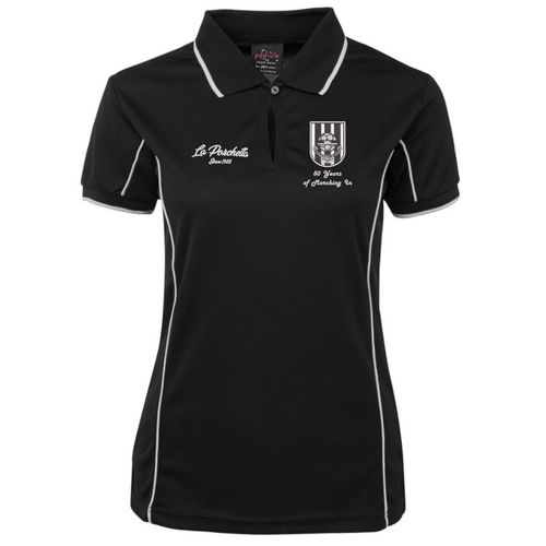WORKWEAR, SAFETY & CORPORATE CLOTHING SPECIALISTS - PODIUM S/S PIPING POLO - LADIES
