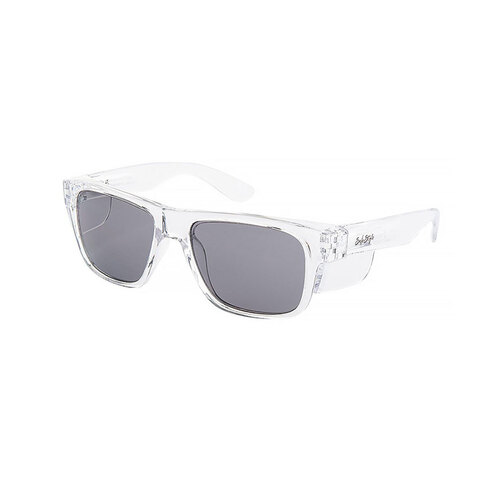 WORKWEAR, SAFETY & CORPORATE CLOTHING SPECIALISTS - SafeStyle Fusion Standard UV400 - Clear Frame/Dark Lens