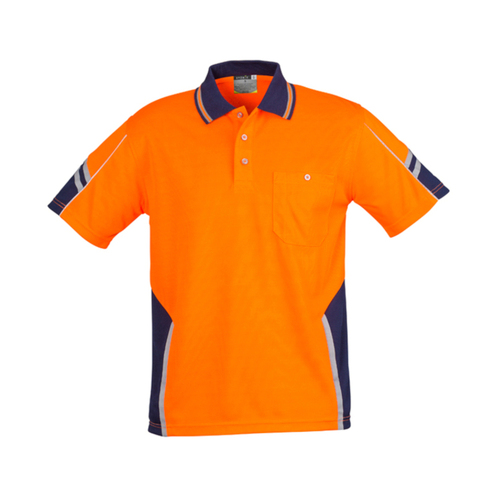 WORKWEAR, SAFETY & CORPORATE CLOTHING SPECIALISTS - Mens Hi Vis S/S Squad Polo