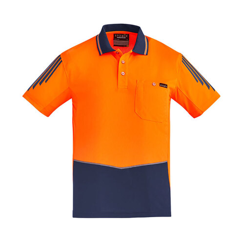 WORKWEAR, SAFETY & CORPORATE CLOTHING SPECIALISTS - Mens Hi Vis Flux S/S Polo