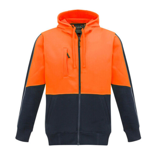WORKWEAR, SAFETY & CORPORATE CLOTHING SPECIALISTS - Unisex Hi Vis Full Zip Hoodie