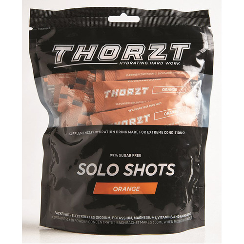 WORKWEAR, SAFETY & CORPORATE CLOTHING SPECIALISTS - Sugar Free Solo Shot - 50 x 3gm Sachets - Orange