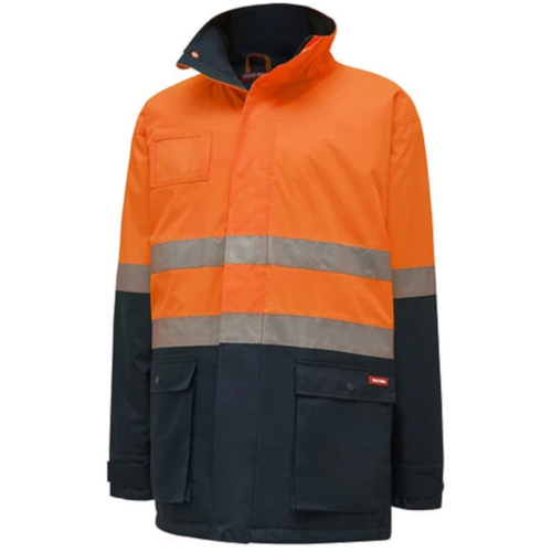 WORKWEAR, SAFETY & CORPORATE CLOTHING SPECIALISTS - Core - HI-VISIBILITY 2TONE QUILTED JACKET WITH TAPE